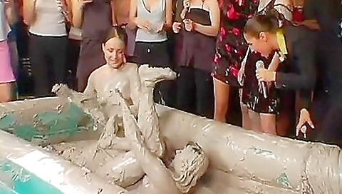 Sexy blonde anal with a big dildot