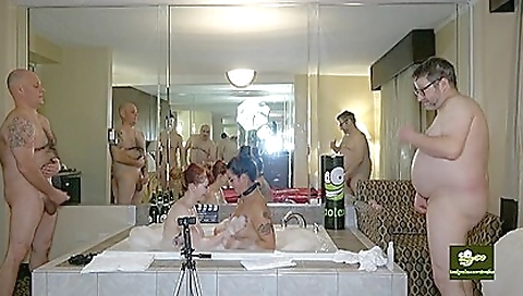 Sexy blonde girl with huge tits gets fucked